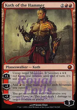 Koth of the Hammer 1x FOIL SOM MTG Scars of Mirrodin Mythic MINT red - Image 1