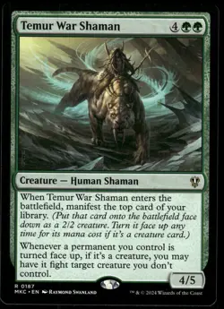 1x Temur War Shaman - Commander: Murders at Karlov Manor - NM - MTG - Image 1