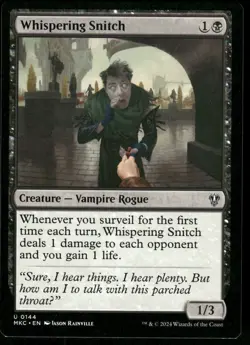 1x Whispering Snitch - Commander: Murders at Karlov Manor - NM - MTG - Image 1