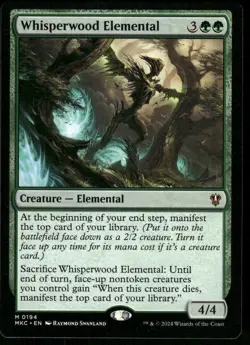 1x Whisperwood Elemental - Commander: Murders at Karlov Manor - NM - MTG - Image 1