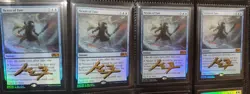 MTG 4 X FOIL NEXUS OF FATE SHADOW SIGNED BY ARTIST BUY A BOX PROMO - Image 1
