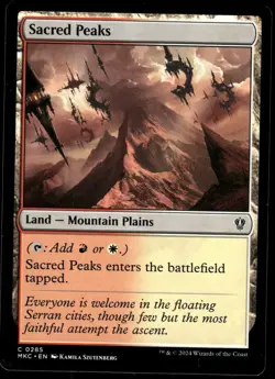 1x Sacred Peaks - Commander: Murders at Karlov Manor - NM - MTG - Image 1