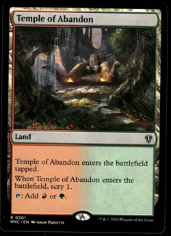 1x Temple of Abandon - Commander: Murders at Karlov Manor - NM - MTG - Image 1