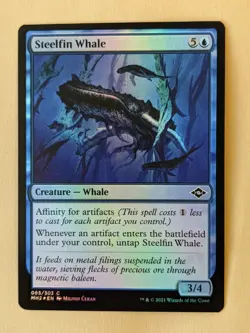 STEELFIN WHALE FOIL-MTG-MODERN HORIZONS 2-COMMON 065/303 - Image 1