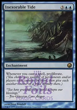 Inexorable Tide 1x FOIL SOM MTG Scars of Mirrodin Rare MINT blue - Image 1