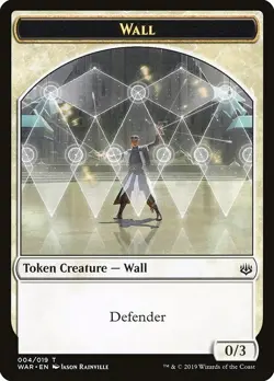 Wall Token 10x - Rainville Art - WAR War of the Spark MTG Magic NM - Image 1