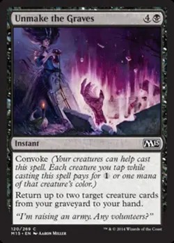 Unmake the Graves - Magic 2015 (M15) #120/269 MTG Magic The Gathering - Image 1
