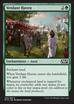 Verdant Haven - Magic 2015 (M15) #206/269 MTG Magic The Gathering - Image 1