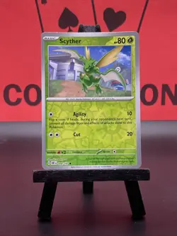 Scyther 004/197 Sv03: Obsidian Flames Pokemon TCG Reverse Holo Common 2023 NM - Image 2