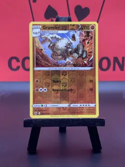 Graveler 068/159 Crown Zenith Pokemon TCG Reverse Holo Uncommon 2023 LP - Image 2