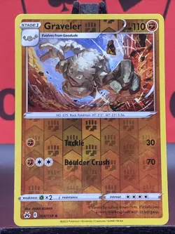 Graveler 068/159 Crown Zenith Pokemon TCG Reverse Holo Uncommon 2023 LP - Image 3