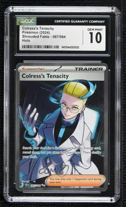 Colress's Tenacity Ultra Rare Pokemon Shrouded Fable CGC 10 Gem Mint - Image 1