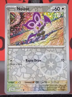 Noibat 127/159 Sv09: Journey Together Pokemon TCG Reverse Holo Common 2025 NM - Image 3