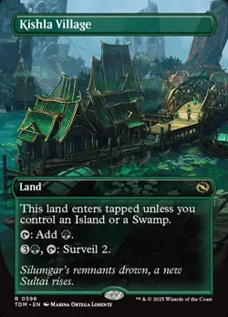 88 Kishla Village- Tarkir Dragonstorm Borderless Regular MTG-NM - Image 1