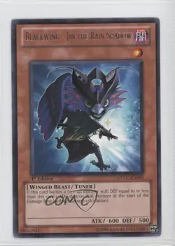 Blackwing - Jin the Rain Shadow 1st Ed. YuGiOh Extreme Victory #EXVC-EN096 - Image 1