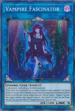 BACH EN048 Vampire Fascinator Super Rare 1st Edition Near Mint YuGiOh TCG - Image 1