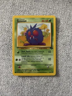 Pokemon Jungle Venonat 63/64 TCG Trading Card Game 1999 Unlimited - Image 1