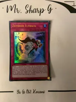 ZEITDIEB FLYBACK - 1. AUFLGE GFTP-DE068 DEUTSCH Yu-Gi-Oh! CARD ULTRA RARE HOLO - Image 3