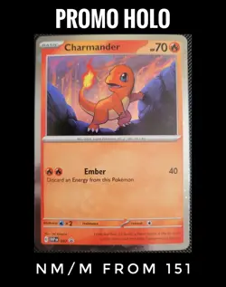 Charmander - SVP047 - Pokemon Scarlet & Violet Promo Ultra Rare Holo Card NM - Image 1
