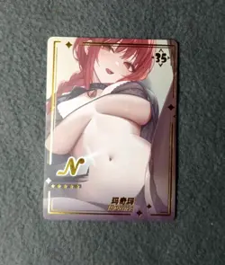 WAIFU Genki Parade 35 N Rare card. Sexy Anime Goddess Story Makima Chainsaw Man - Image 1