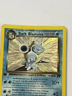 Pokemon Dark Blastoise TCG Team Rocket Holo Card 3/82 1st Edition - Image 5
