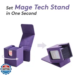 Mage Tech Commander Deck Box Lite - Card Display with Snap Card Holder and Re - Image 3