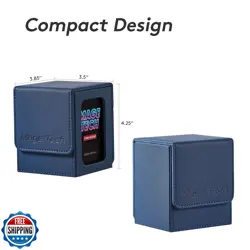 Mage Tech Commander Deck Box Lite - Card Display with Snap Card Holder and Re - Image 4