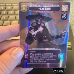 Cad Bane: Star Wars Unlimited RARE SHOWCASE Card - Shadows of the Galaxy CCG - Image 3