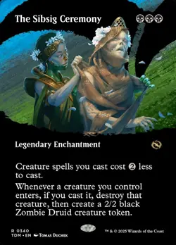 150 The Sibsig Ceremony- Tarkir Dragonstorm Borderless Foil MTG-NM - Image 1