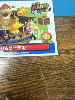 Bowser & Princess Peach Super Mario 3D Land Nintendo Top Card Japan 2011 F/S - Image 3