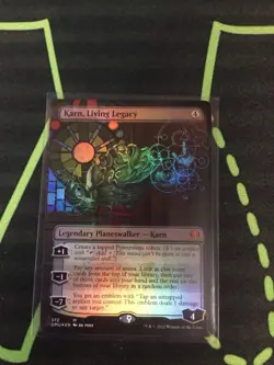 MTG Magic The Gathering Karn, Living Legacy Foil Mythic Borderless Planeswalker - Image 1