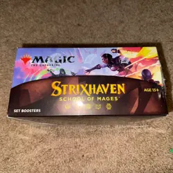 New Sealed Magic the Gathering Strixhaven: School of Mages Set Booster Box MTG - Image 1