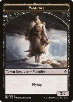 MTG - 5 x Vampire Token - 5x x5 - Khans of Tarkir Regular NM/LP - Image 1