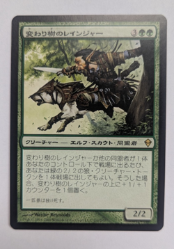 Magic Mtg Zendikar Japanese Turntimber Ranger near mint - Image 1