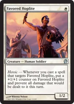 Favored Hoplite - Theros #13/249 MTG Magic The Gathering - Image 1