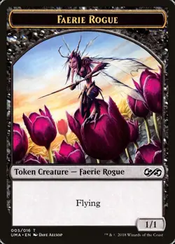 MTG - 5 x Faerie Rogue Token - 5x x5 - Ultimate Masters Regular NM/LP - Image 1