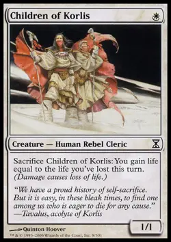 MTG magic cards 1x Children of Korlis - Foil Time Spiral Light Play, English - Image 1
