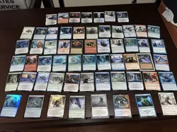 XL MTG Snow / Ice Themed Magic The Gathering Card Lot+ Bonuses! - Image 1