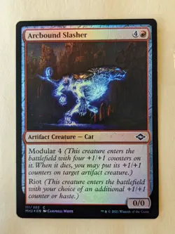 ARCBOUND SLASHER FOIL-MTG-MODERN HORIZONS 2-COMMON 111/303 - Image 1