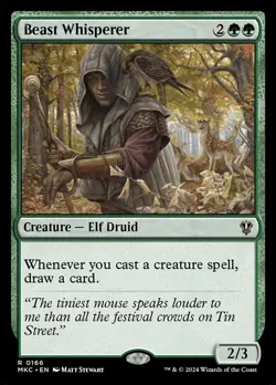 12 Beast Whisperer- Commander: Murder at Karlov Manor Regular MTG-NM - Image 1