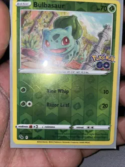Bulbasaur #001/078 Reverse Holo Common - Pokemon Go 2022 Pokemon TCG - LP - Image 1
