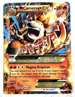 Mega Camerupt EX - Pokemon - XY198 Black Star Promo Holo - Image 1