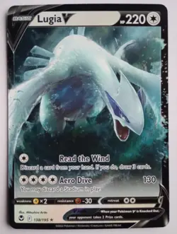 Lugia V 138/195 | Full Art Ultra Rare | Silver Tempest | Pokemon TCG | Near Mint - Image 1