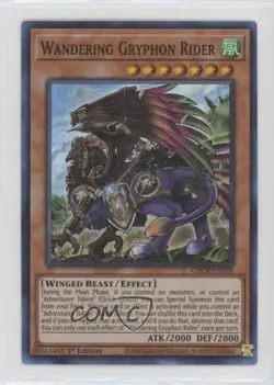 Wandering Gryphon Rider 1st Ed. YuGiOh The Grand Creators #GRCR-EN028 - Image 1