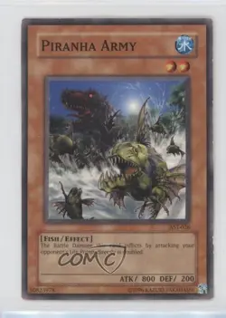 Piranha Army Unlimited YuGiOh Ancient Sanctuary #AST-026 2004 READ - Image 1