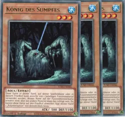 yugioh 3x Konig des Sumpfes JUSH-DE046 RARE 1AUFLAGE DEUTSCH - Image 1
