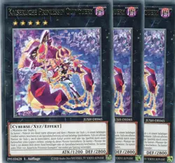 yugioh 3x Kaiserliche Prinzessin Quinquery JUSH-DE045 RARE 1AUFLAGE DEUTSCH - Image 1
