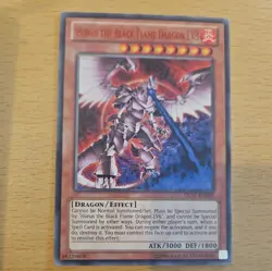 Yugioh Horus the Black Flame Dragon LV8 DL17-EN002 Rare (red) - Image 1