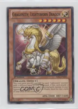 Gragonith Lightsworn Dragon 1st Ed. YuGiOh Realm of Light Structure Deck - Image 1