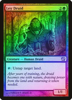 Ley Druid FOIL 9th Edition PLD Green Uncommon MAGIC GATHERING CARD ABUGames - Image 1